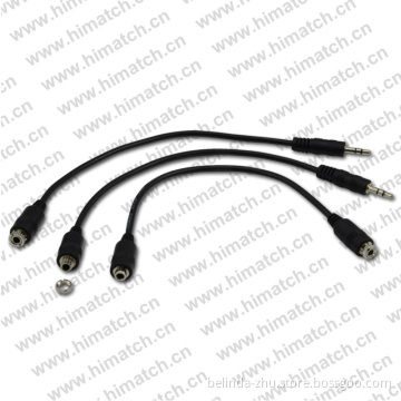 Stereo 3.5 Male to Female Audio Cable with Panel
